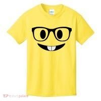 Cute Emoji Nerd Face Kids T-Shirt thumb 0