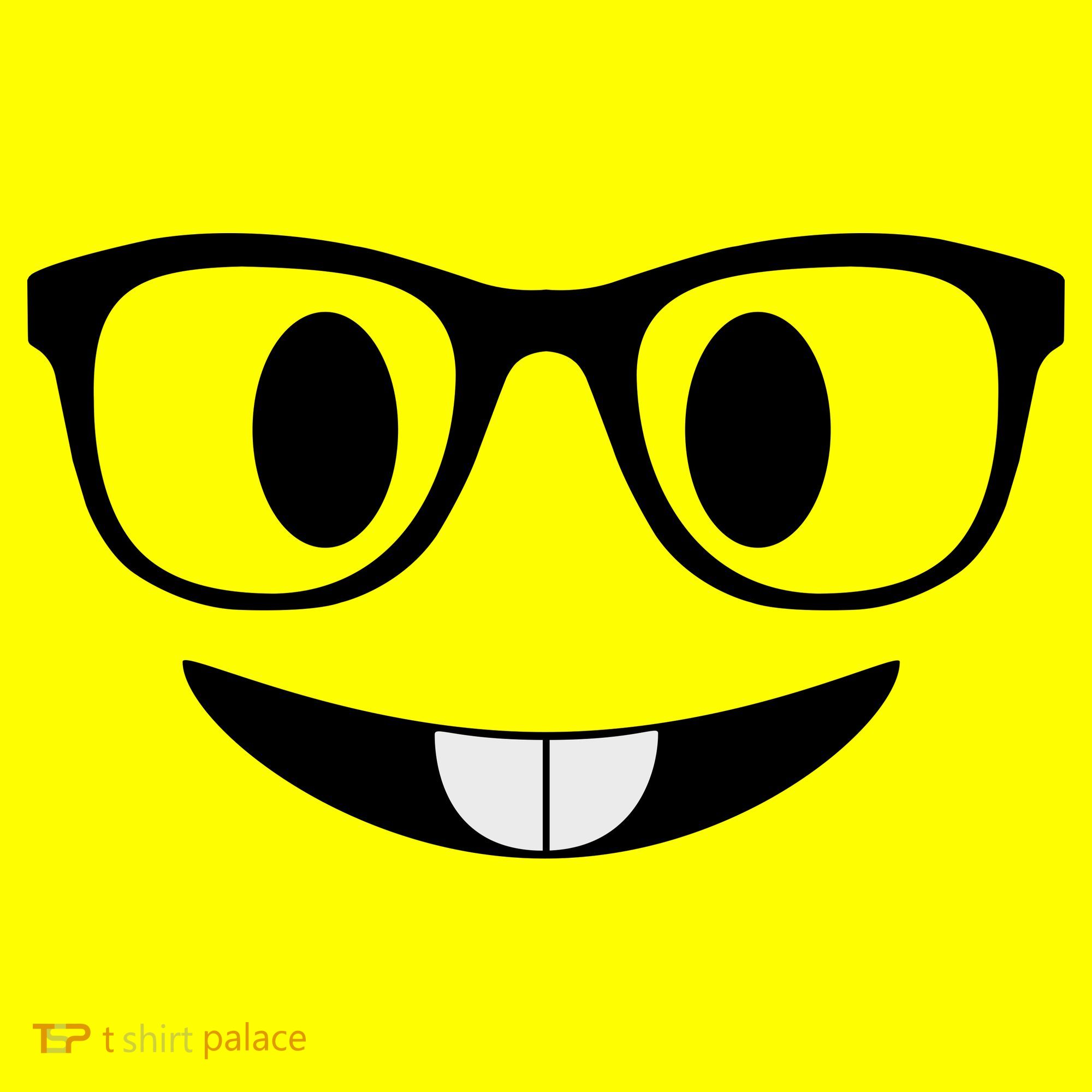 Cute Emoji Nerd Face Kids T-Shirt