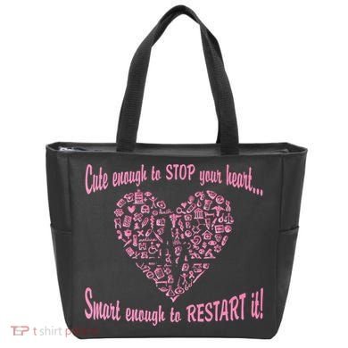 Cute Enough To Stop The Heart Tote Bag