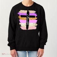 Cute Faith Cross Leopard Women's Sweatshirt thumb 0