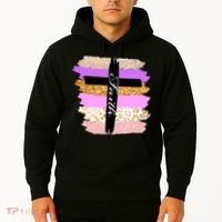 Cute Faith Cross Leopard Hoodie thumb 2