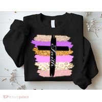 Cute Faith Cross Leopard Sweatshirt thumb 2