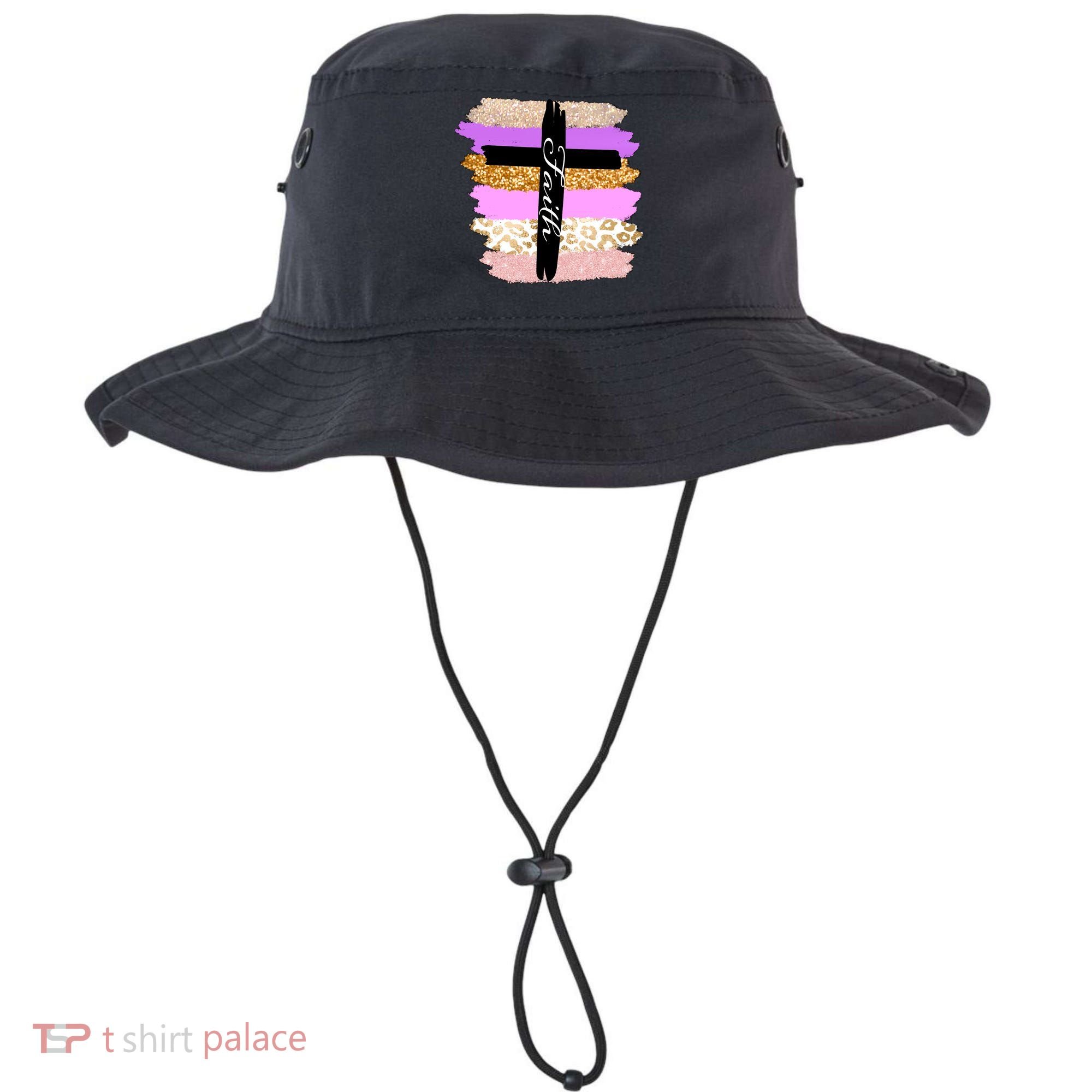Cute Faith Cross Leopard Bucket Hat