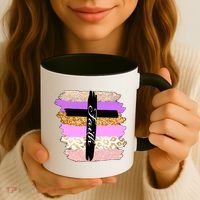 Cute Faith Cross Leopard Coffee Mug thumb 3