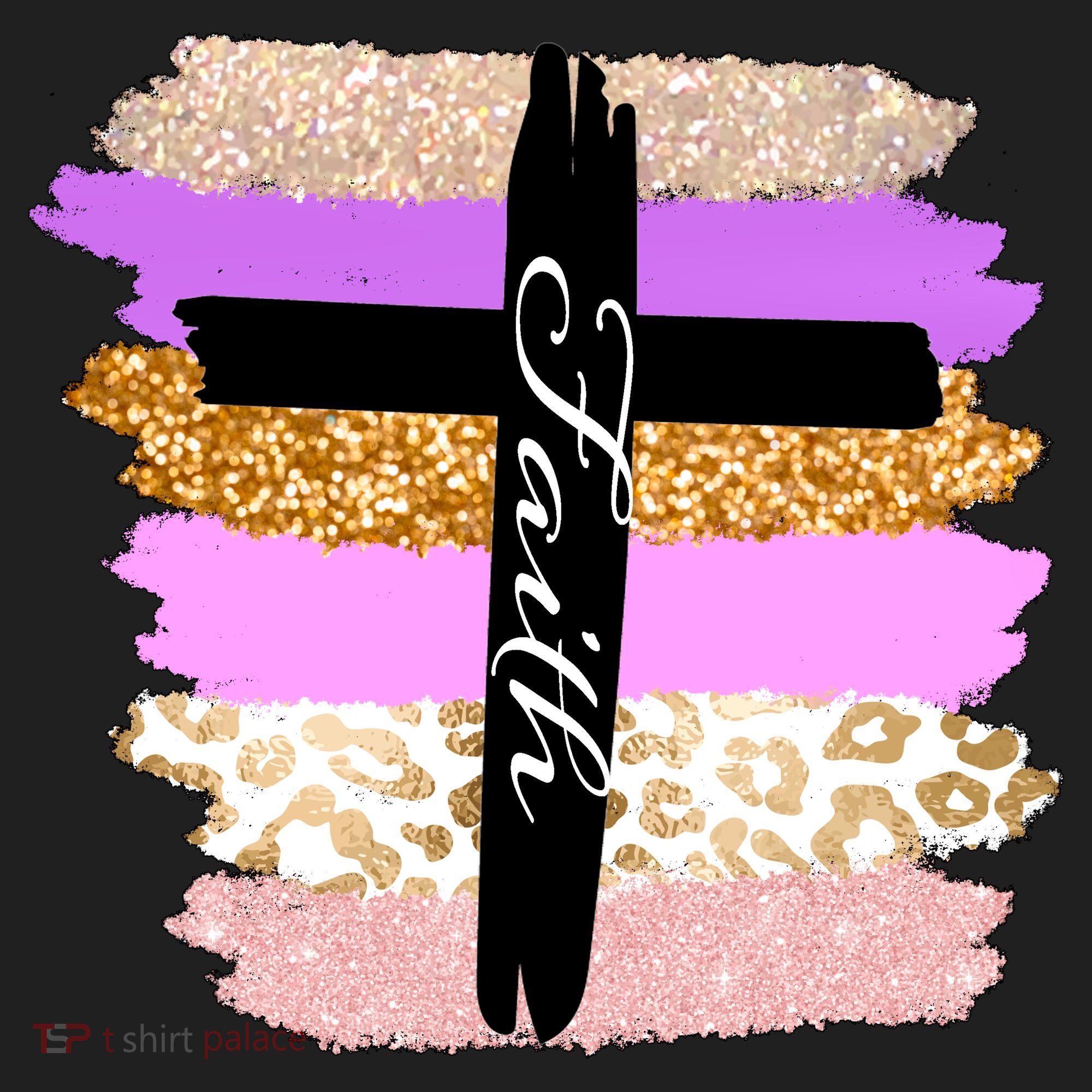 Cute Faith Cross Leopard Beanie