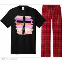 Cute Faith Cross Leopard Pajama Set thumb 0