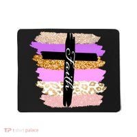 Cute Faith Cross Leopard Mousepad thumb 0