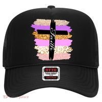 Cute Faith Cross Leopard Hat thumb 0