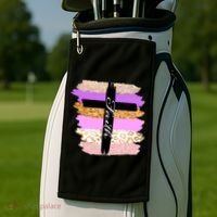 Cute Faith Cross Leopard Golf Towel thumb 2