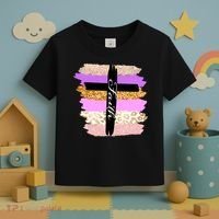Cute Faith Cross Leopard Toddler T-Shirt thumb 3