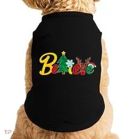 Cute Festive Christmas Believe  Doggie Tank thumb 0