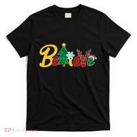 Cute Festive Christmas Believe  T-Shirt thumb 0