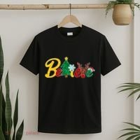 Cute Festive Christmas Believe  T-Shirt thumb 2