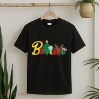 Cute Festive Christmas Believe  T-Shirt thumb 2