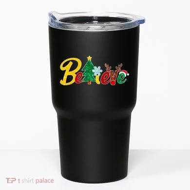Cute Festive Christmas Believe  Tumbler