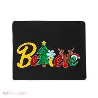 Cute Festive Christmas Believe  Mousepad thumb 0