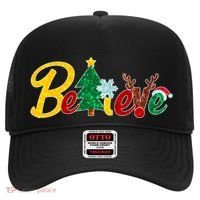 Cute Festive Christmas Believe  Hat thumb 0