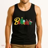 Cute Festive Christmas Believe  Tank Top thumb 3