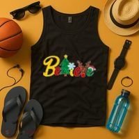 Cute Festive Christmas Believe  Tank Top thumb 4