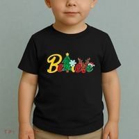 Cute Festive Christmas Believe  Toddler T-Shirt thumb 2