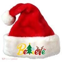 Cute Festive Christmas Believe  Santa Hat thumb 0