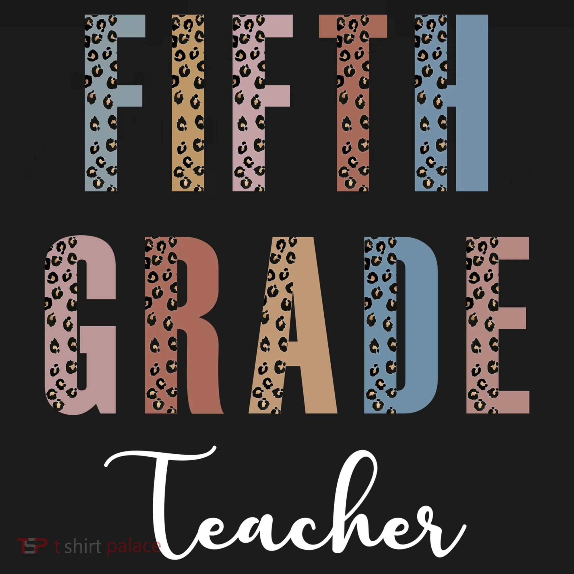 Cute Fifth Grade Teacher Doggie Tank