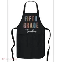 Cute Fifth Grade Teacher Apron thumb 0
