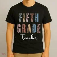Cute Fifth Grade Teacher T-Shirt thumb 3