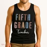 Cute Fifth Grade Teacher Tank Top thumb 3