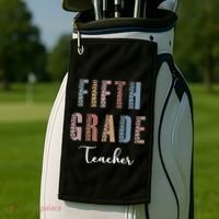 Cute Fifth Grade Teacher Golf Towel thumb 2