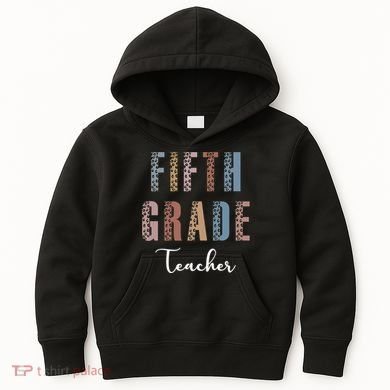 Cute Fifth Grade Teacher Kids Hoodie