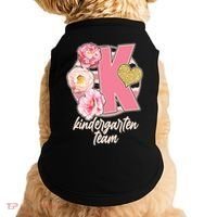 Cute Floral Glam Kindergarten Team Doggie Tank thumb 0