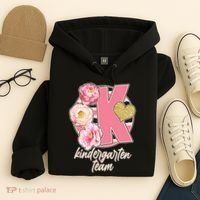 Cute Floral Glam Kindergarten Team Hoodie thumb 4