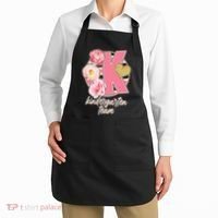 Cute Floral Glam Kindergarten Team Apron thumb 2