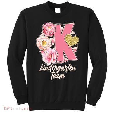 Cute Floral Glam Kindergarten Team Sweatshirt
