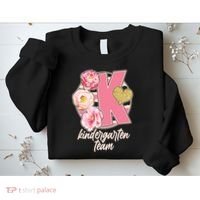 Cute Floral Glam Kindergarten Team Sweatshirt thumb 2