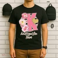 Cute Floral Glam Kindergarten Team T-Shirt thumb 6