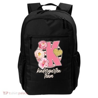 Cute Floral Glam Kindergarten Team Backpack
