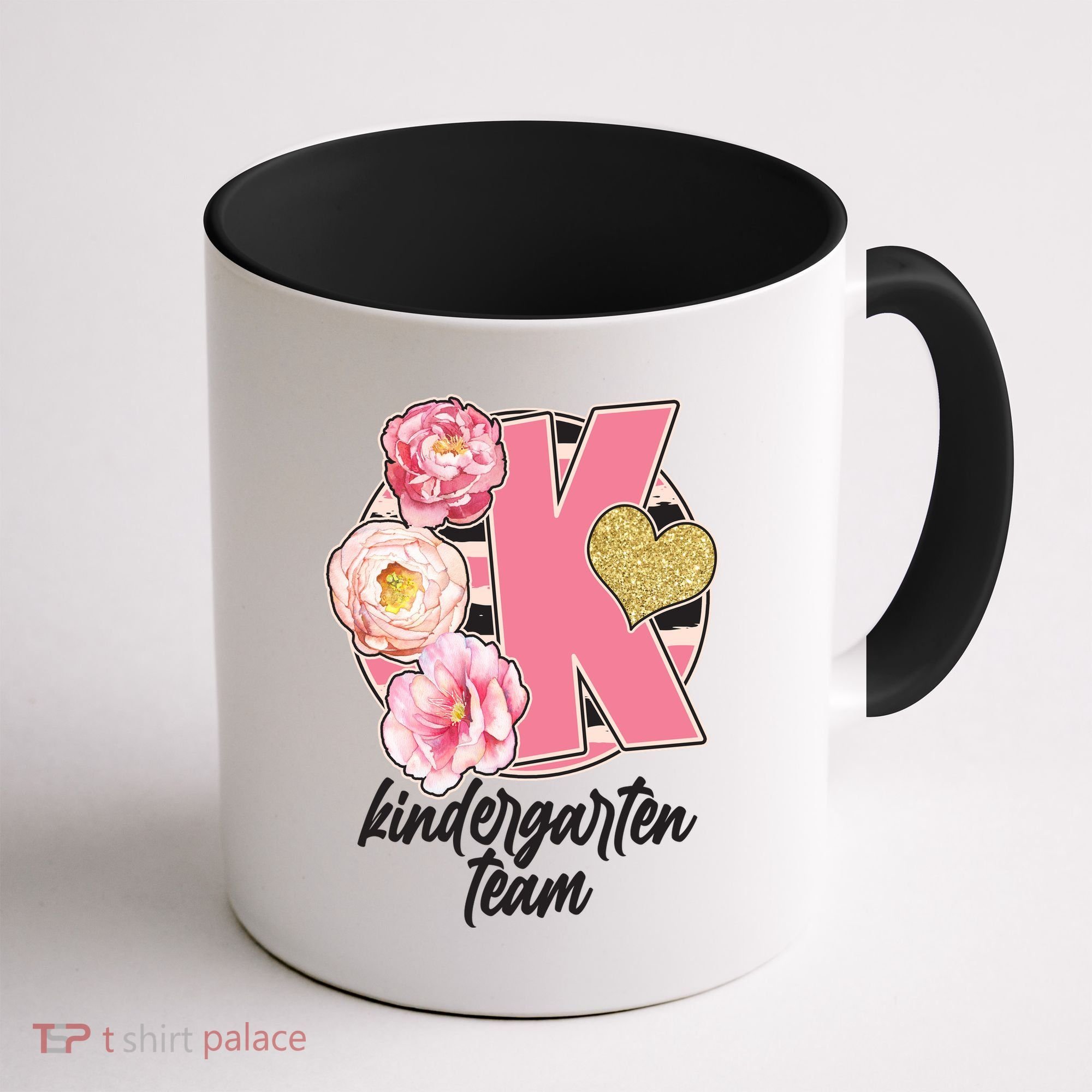 Cute Floral Glam Kindergarten Team Coffee Mug