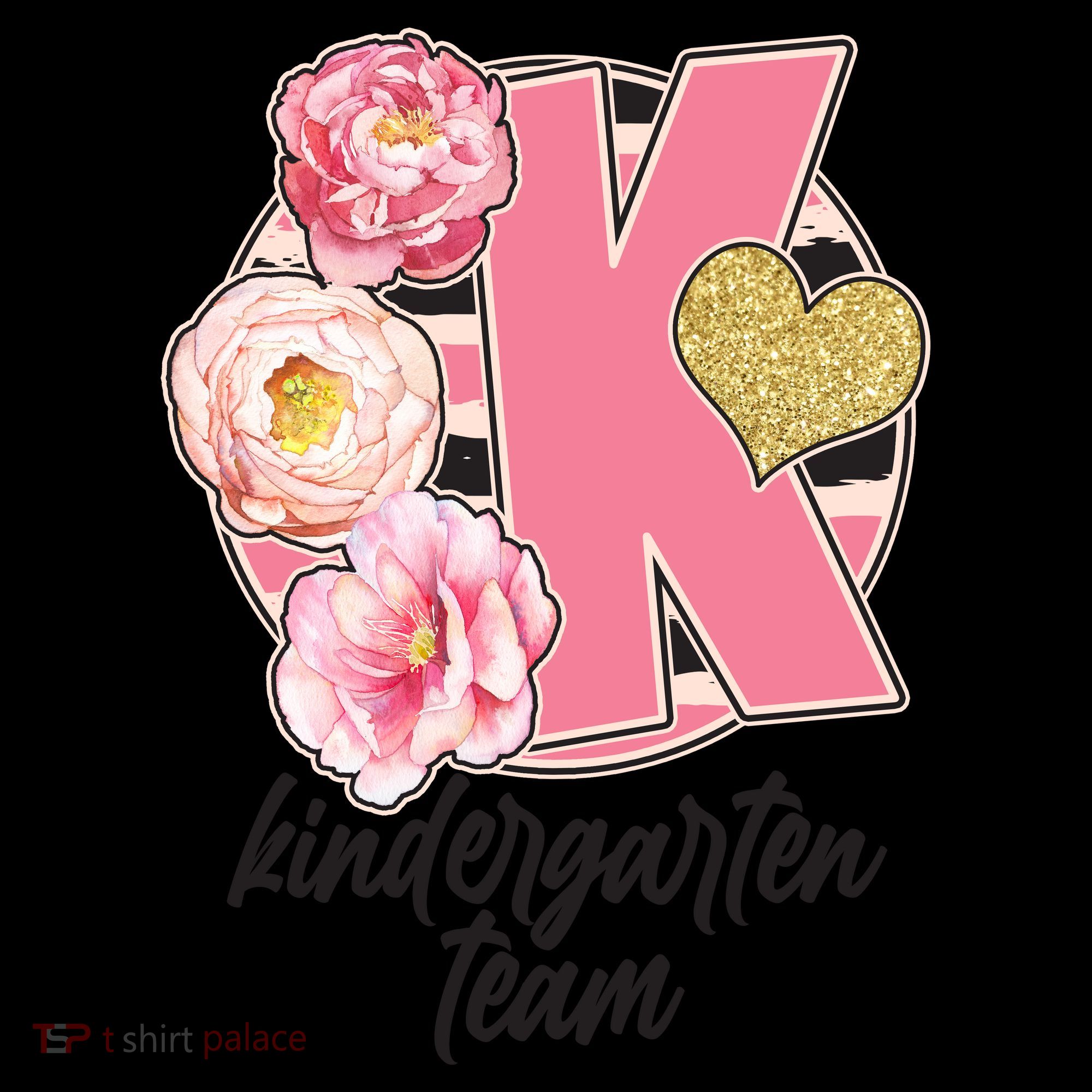Cute Floral Glam Kindergarten Team Coffee Mug