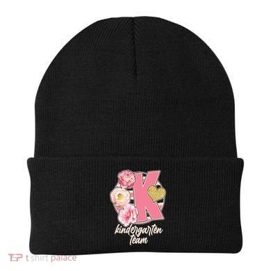 Cute Floral Glam Kindergarten Team Beanie