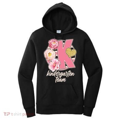 Cute Floral Glam Kindergarten Team Women's Hoodie