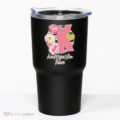 Cute Floral Glam Kindergarten Team Tumbler