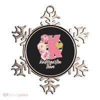 Cute Floral Glam Kindergarten Team Ornament thumb 0