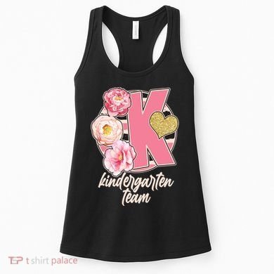 Cute Floral Glam Kindergarten Team Women's Tank Top
