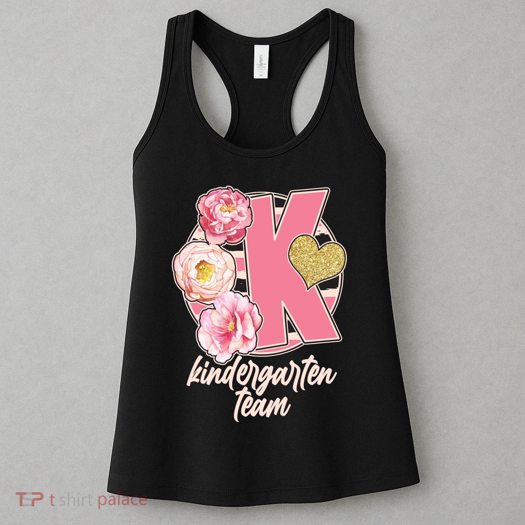 Cute Floral Glam Kindergarten Team Women's Tank Top