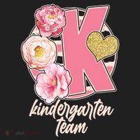 Cute Floral Glam Kindergarten Team Hat thumb 2
