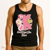 Cute Floral Glam Kindergarten Team Tank Top thumb 3