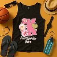 Cute Floral Glam Kindergarten Team Tank Top thumb 4