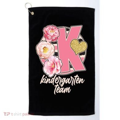 Cute Floral Glam Kindergarten Team Golf Towel